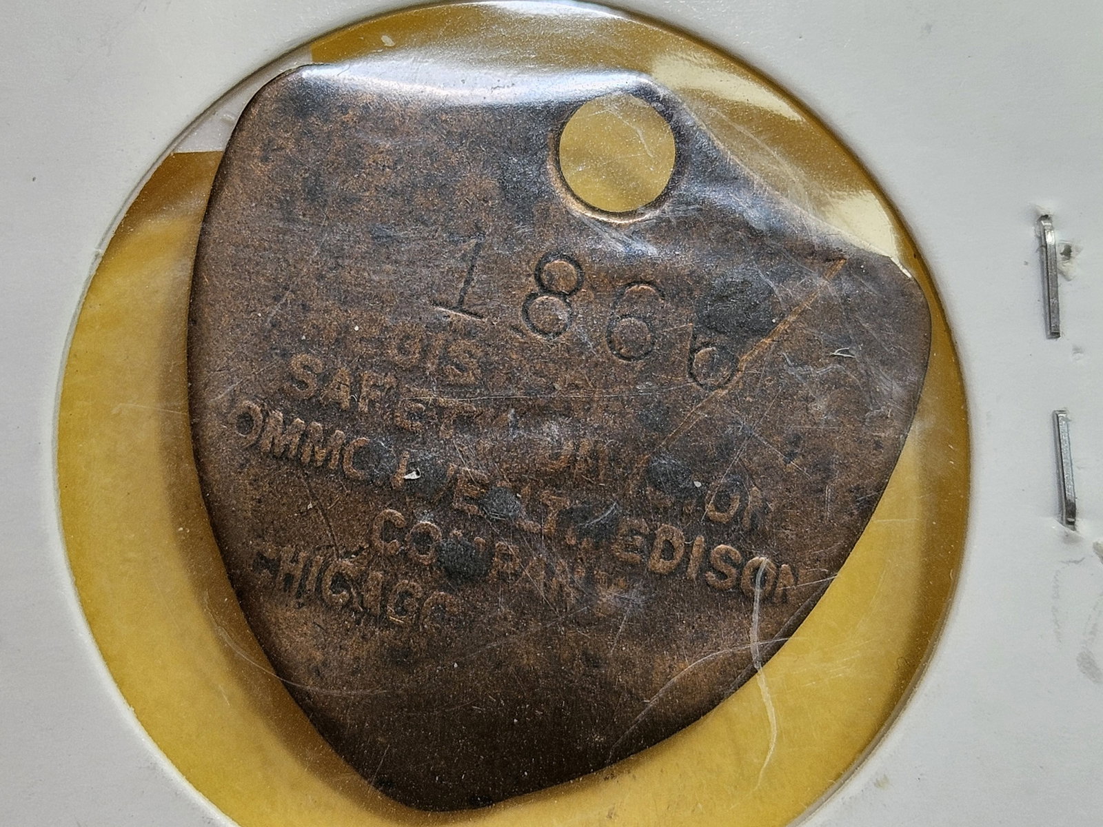 Cool 1930 Edison Tag of some kind - 3
