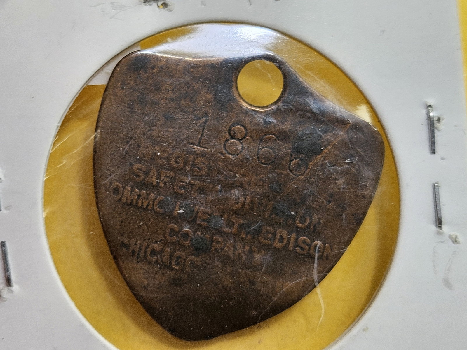 Cool 1930 Edison Tag of some kind - 4