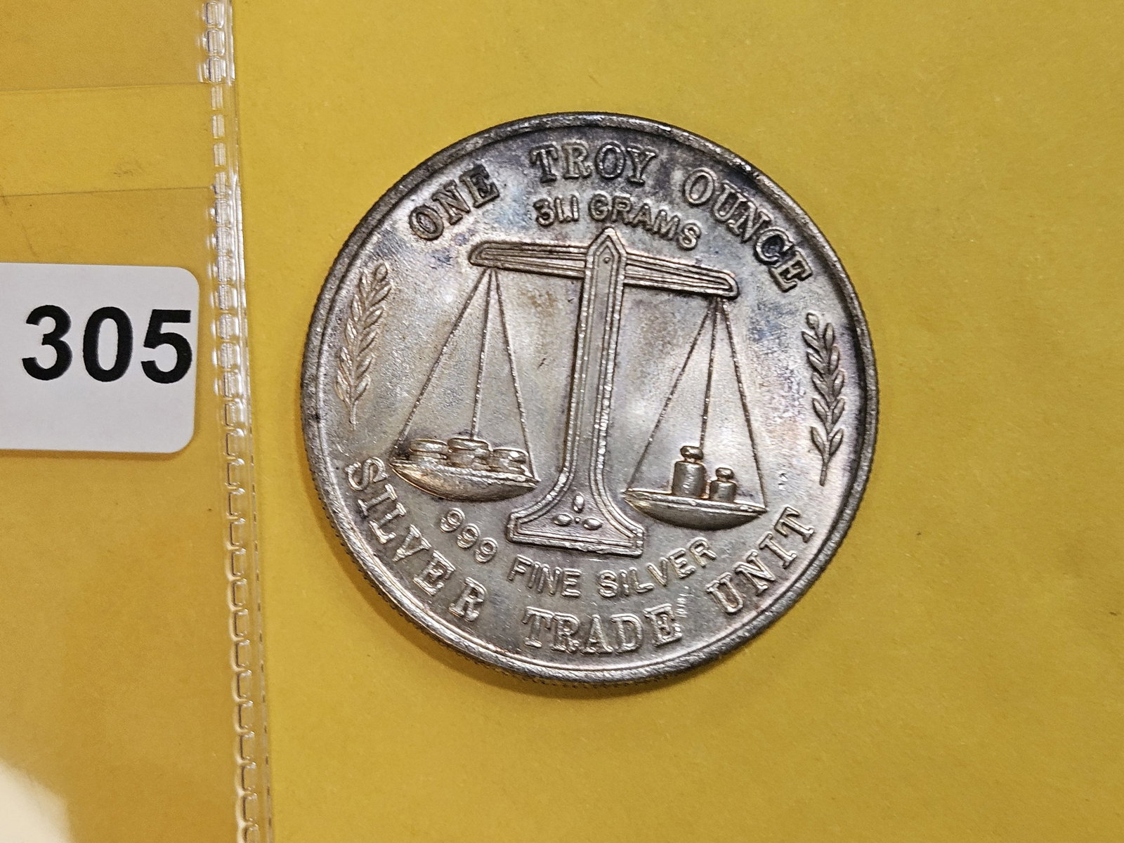 One Troy ounce .999 fine silver round - 2