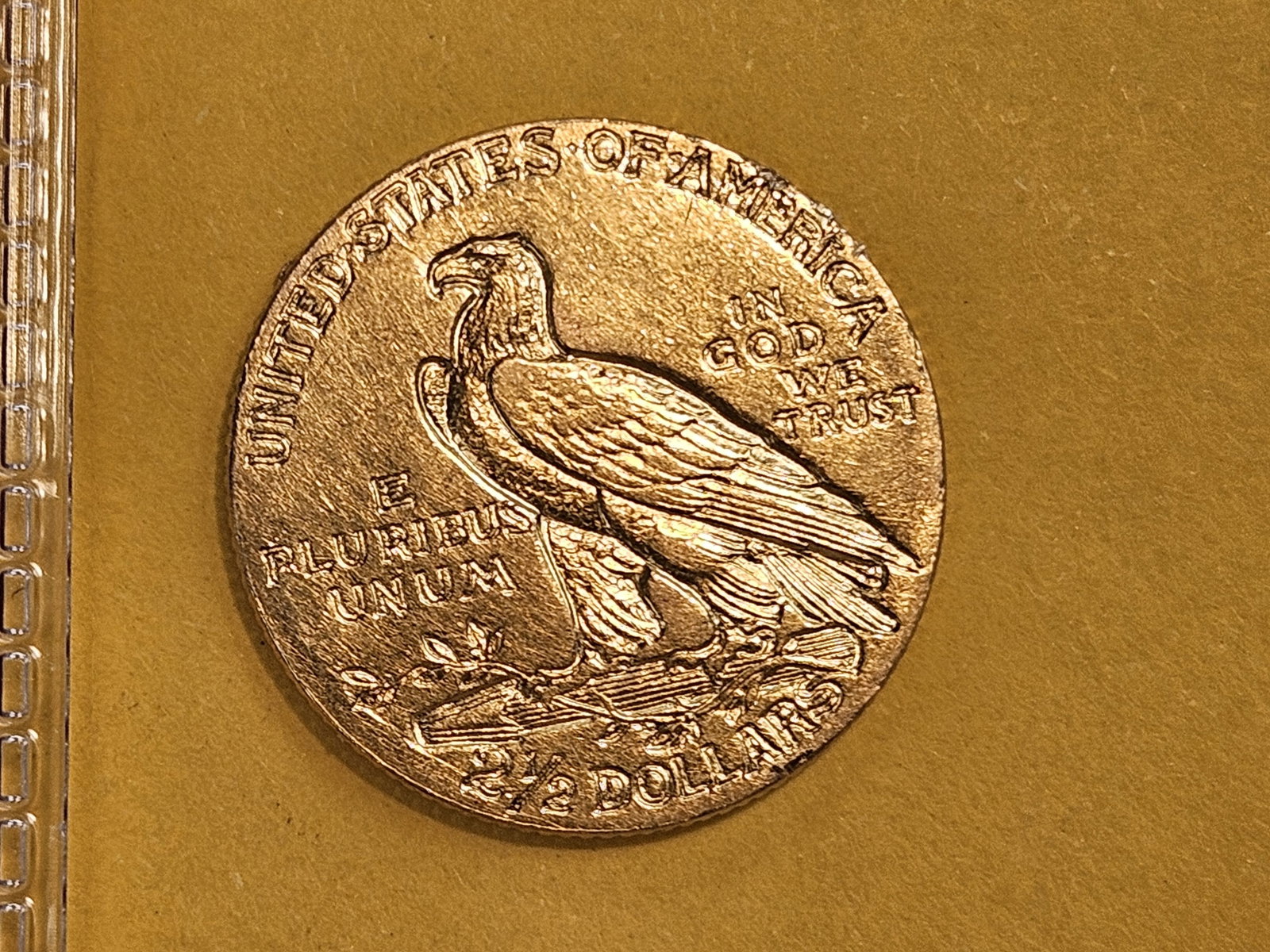 GOLD! Bright 1908 Indian Head Gold $2.5 Dollar Quarter Eagle - 3