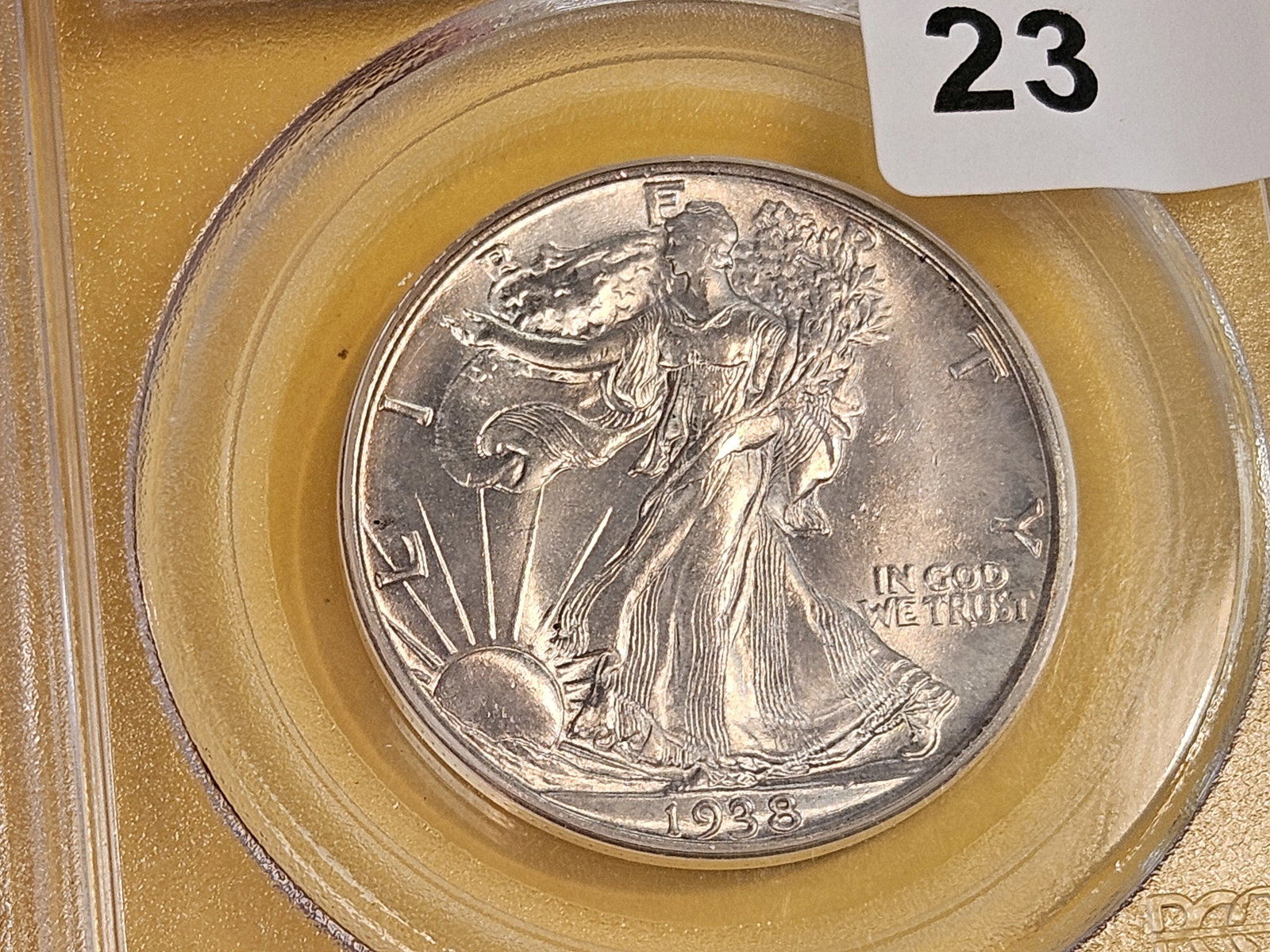 PCGS 1938 Walking Liberty Half Dollar in Mint State 64 - 4