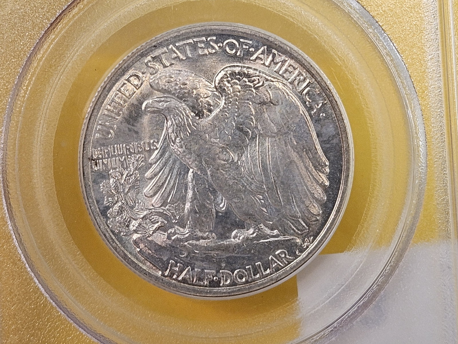 PCGS 1938 Walking Liberty Half Dollar in Mint State 64 - 7