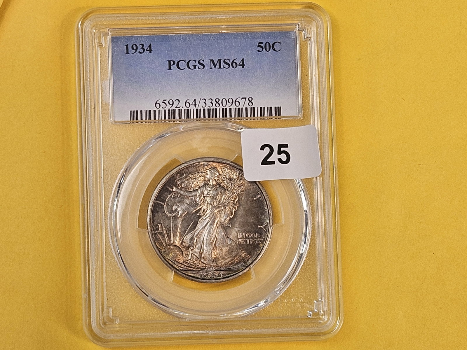 PCGS 1934 Walking Liberty Half Dollar in Mint State 64 - 2