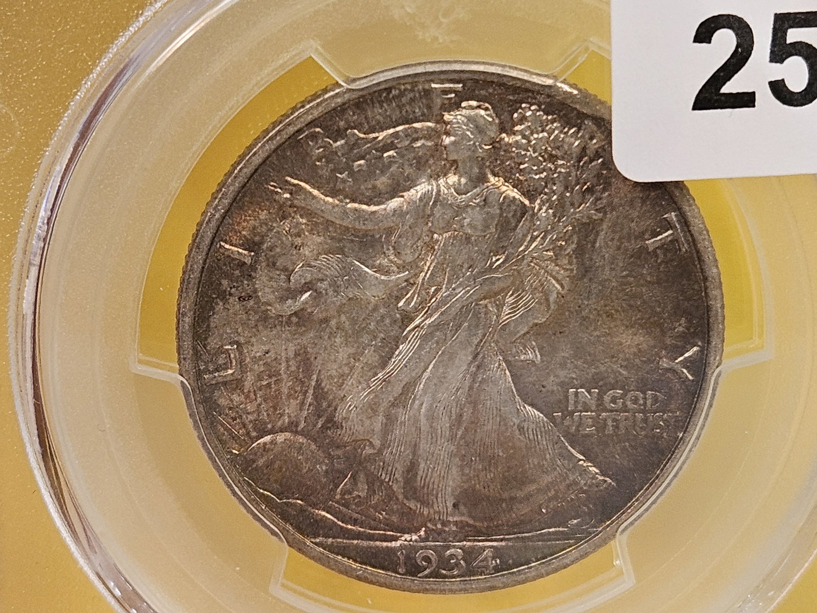 PCGS 1934 Walking Liberty Half Dollar in Mint State 64 - 7