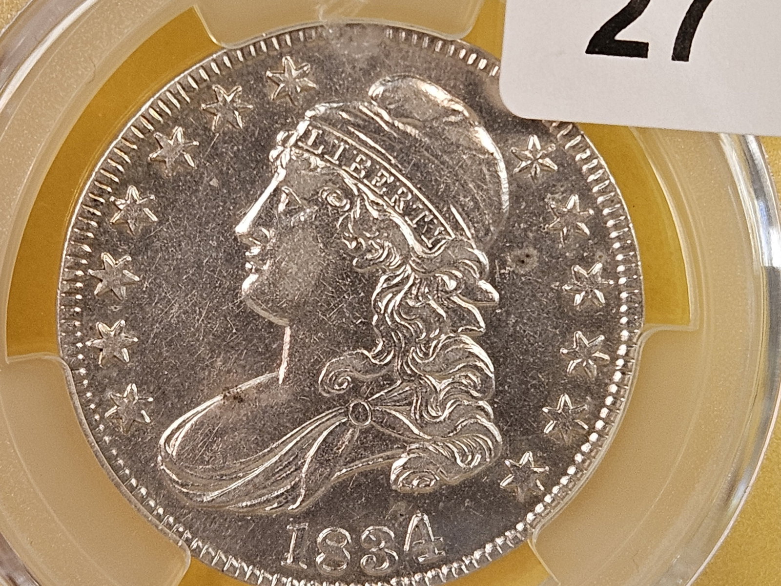 NEW-OGH! PCGS 1834 Capped Bust Half Dollar in Extra Fine plus - details - 4