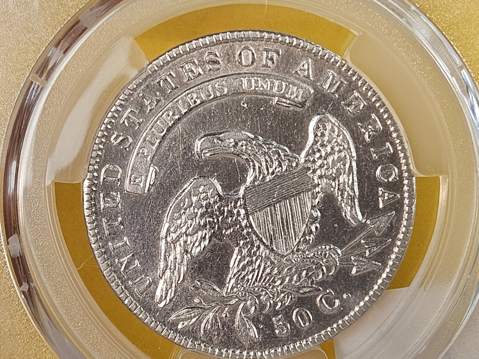NEW-OGH! PCGS 1834 Capped Bust Half Dollar in Extra Fine plus - details - 7