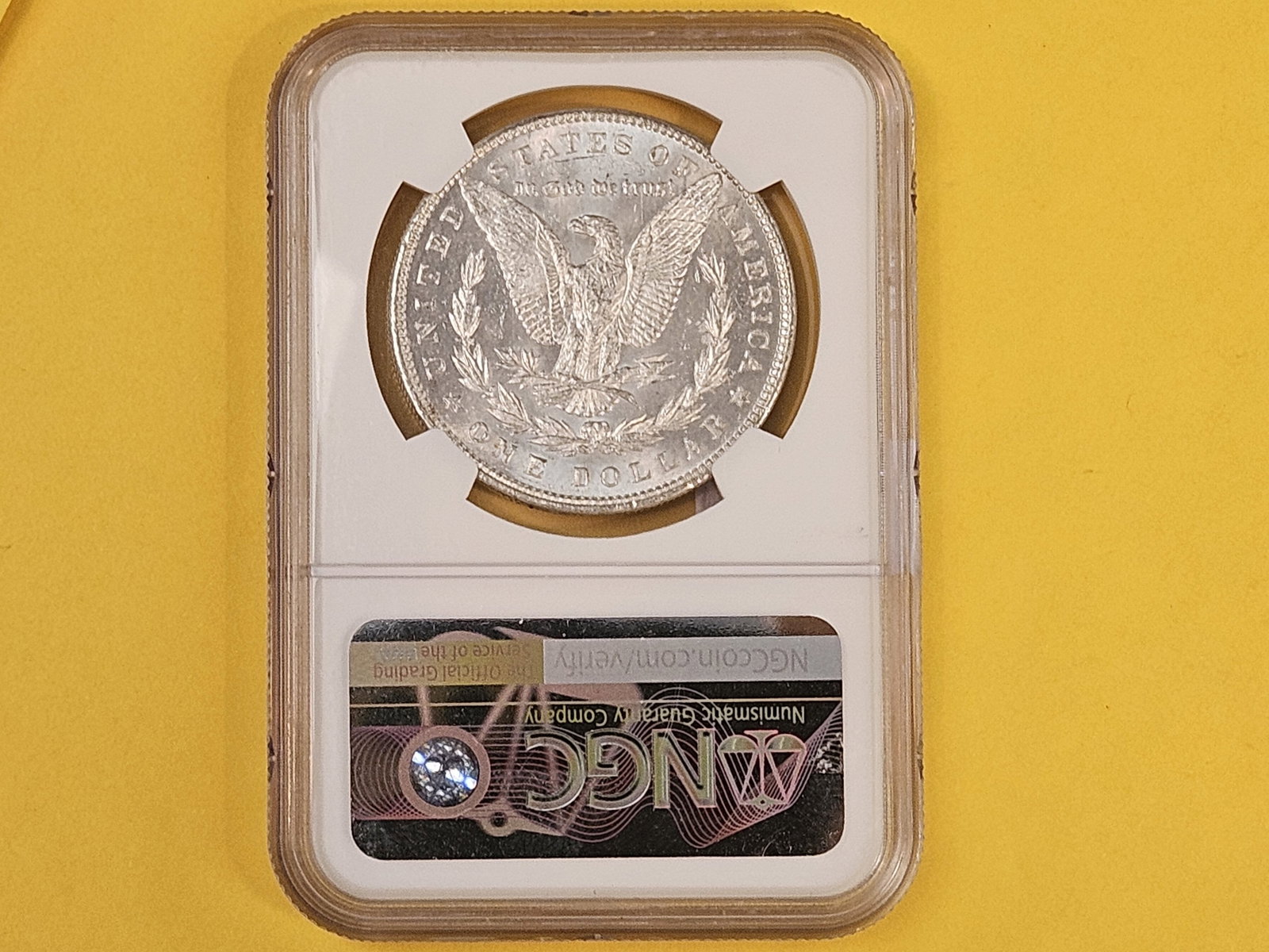 PROOFLIKE! NGC 1887 Morgan Dollar in Mint State 63 Prooflike - 4