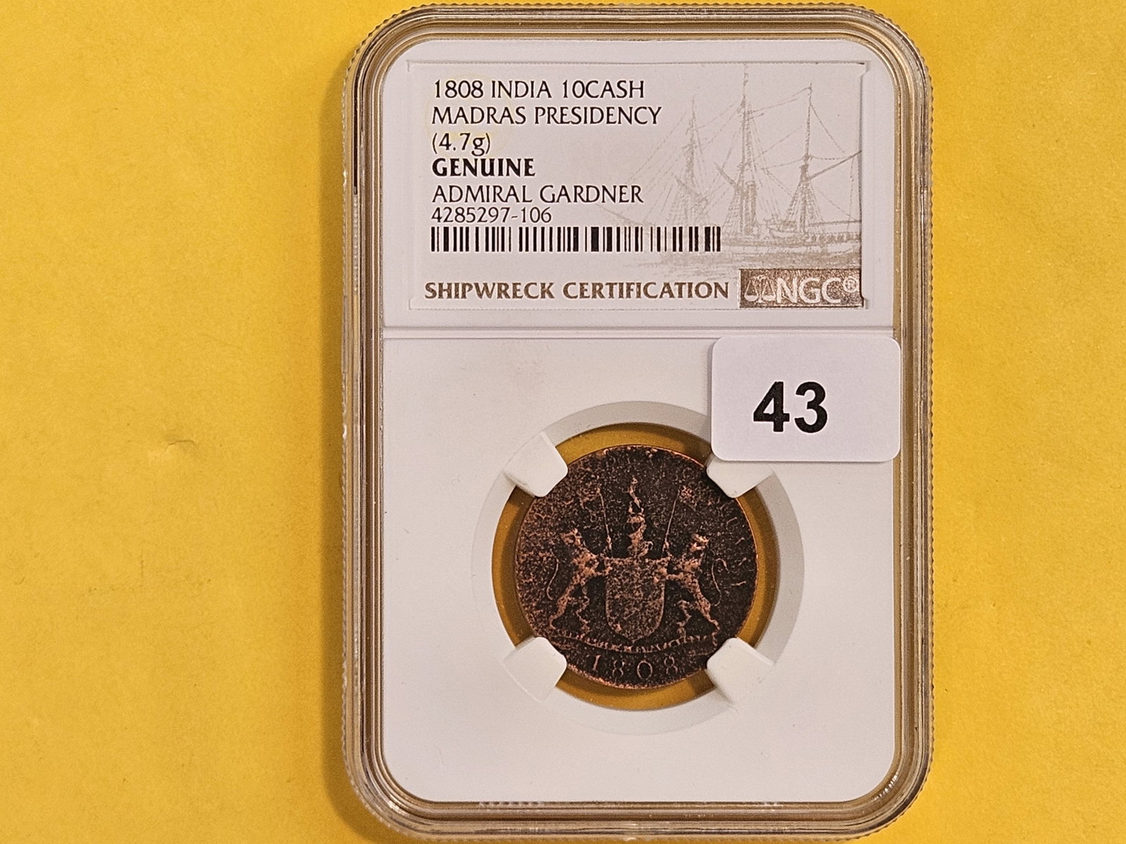 NGC 1808 East India Company 10 cash - 2