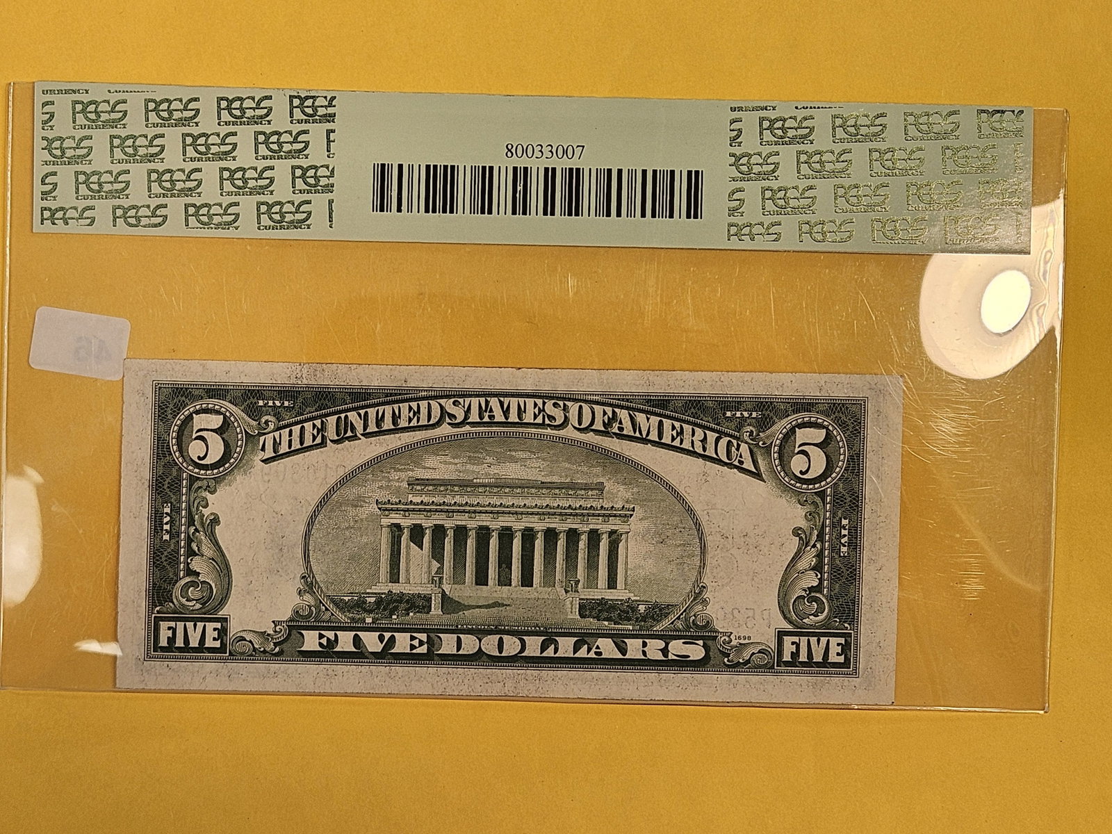 PCGS Curreny 1934-C Five Dollar Silver Certificate in Very Choice New 64 PPQ - 2