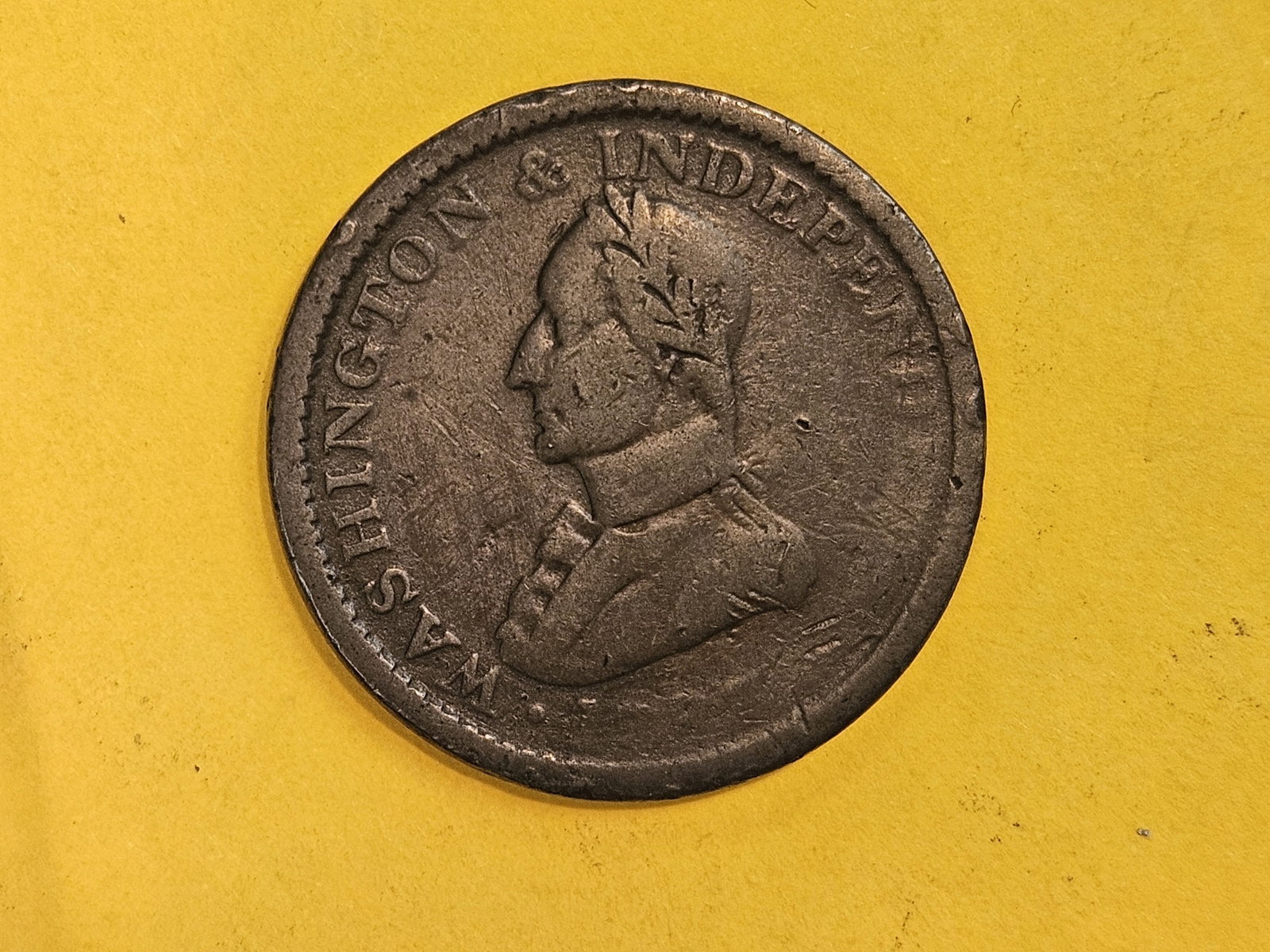 ** COLONIAL ** SCARCE 1783 Washington Copper!! - 5