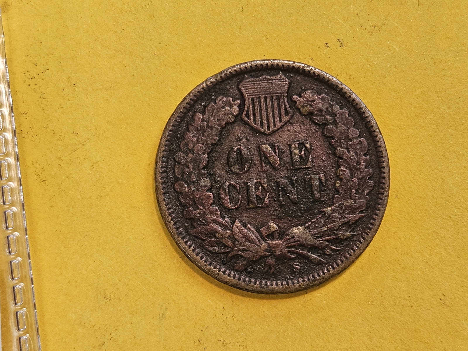 * Semi-key 1908-S Indian Cent in Fine - details - 3