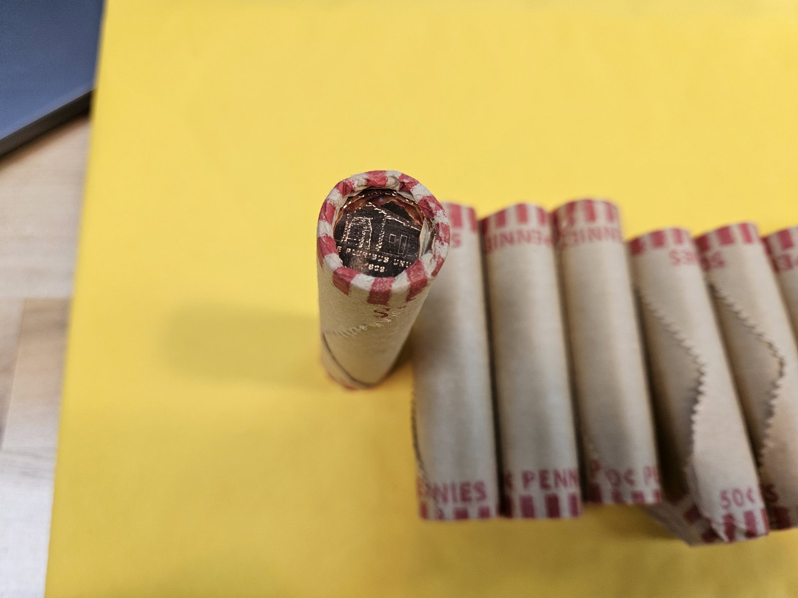 Eight Brilliant Uncirculated Red Rolls of 2009 Lincoln Cents - 2