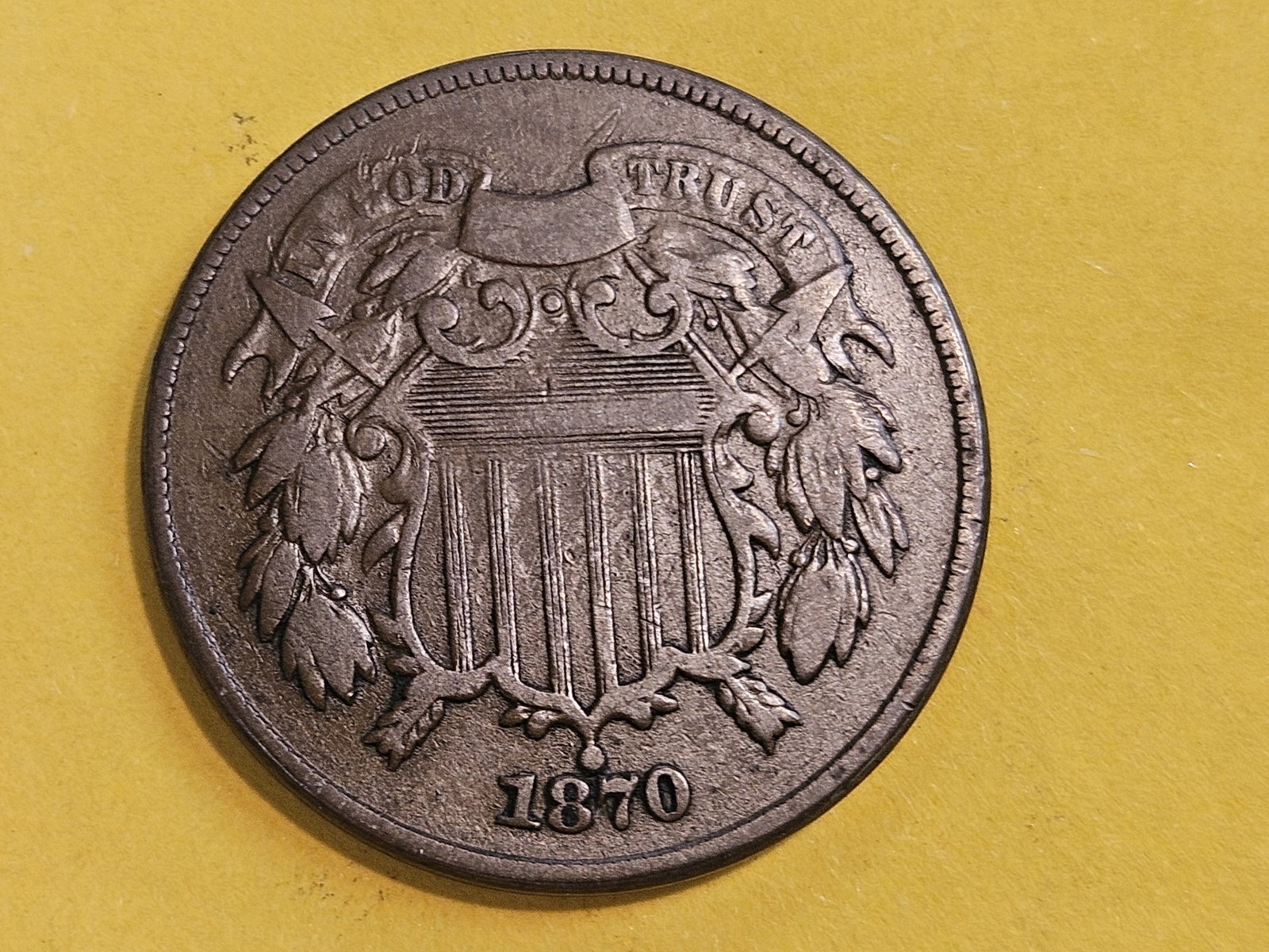 Better Date 1870 Two Cent piece (1 of 3)