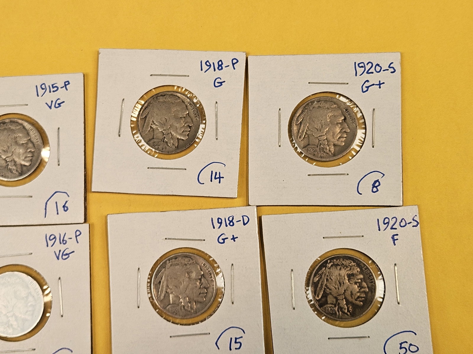 Fifteen mixed Buffalo Nickels - 4