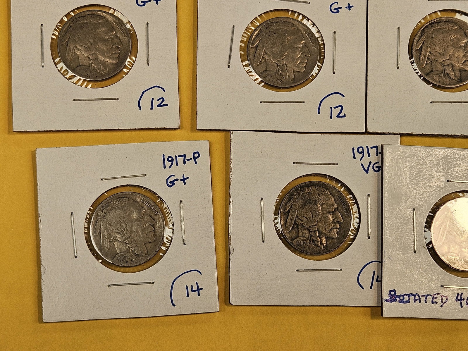 Fifteen mixed Buffalo Nickels - 5
