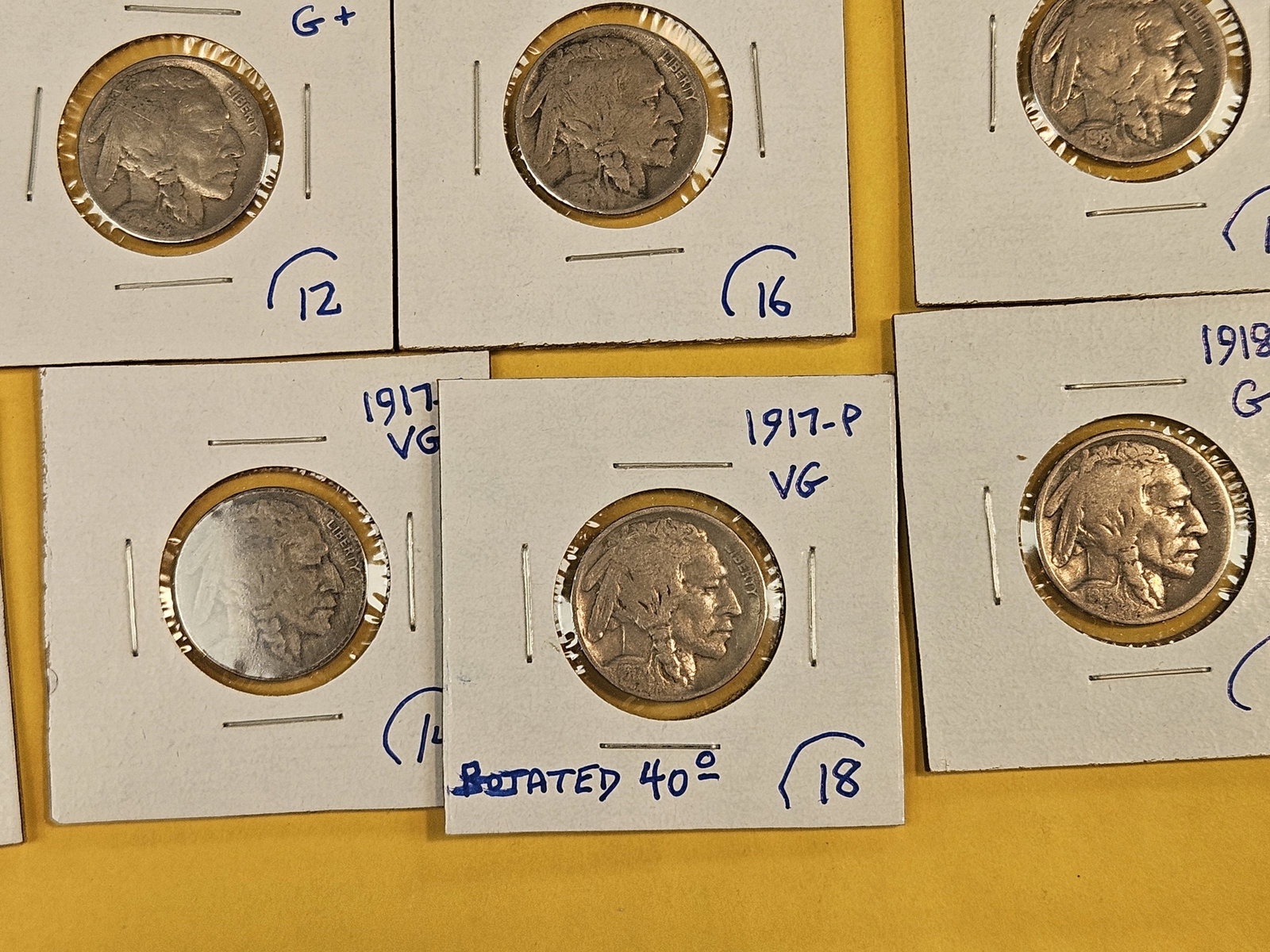 Fifteen mixed Buffalo Nickels - 6
