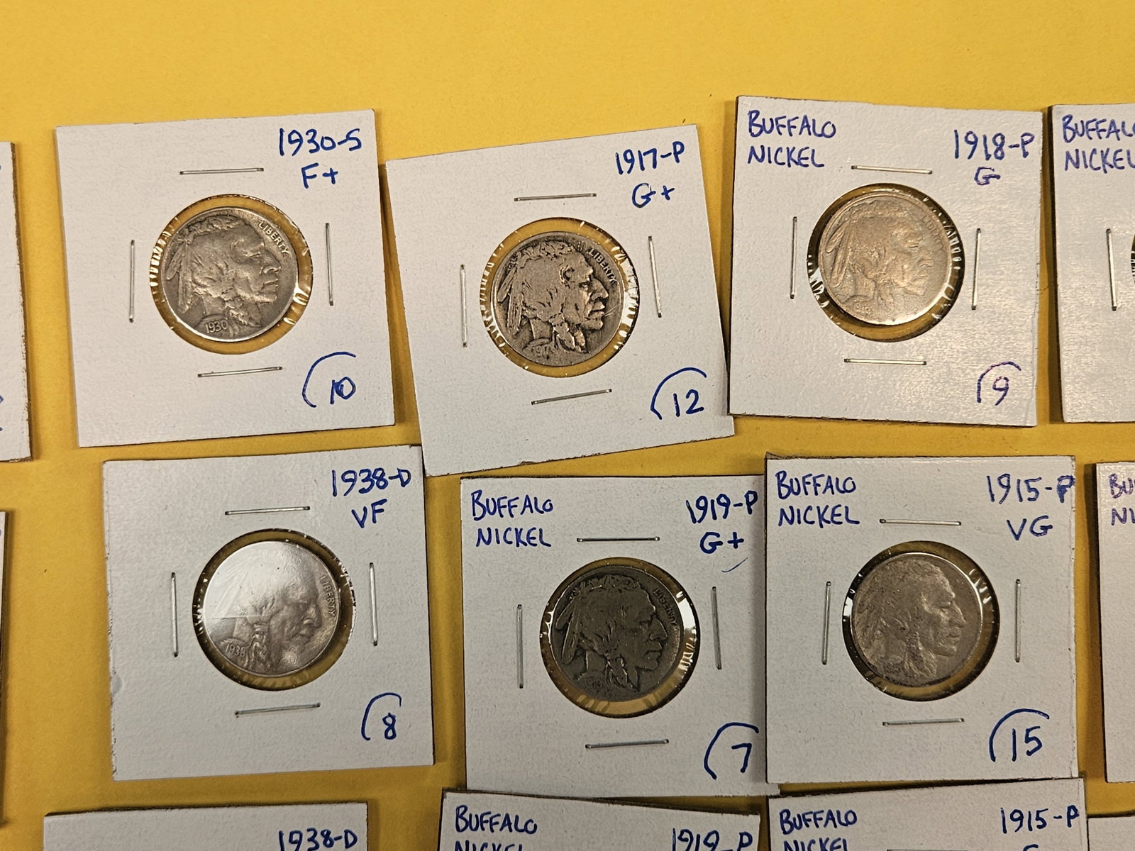 Fifteen mixed Buffalo Nickels - 3