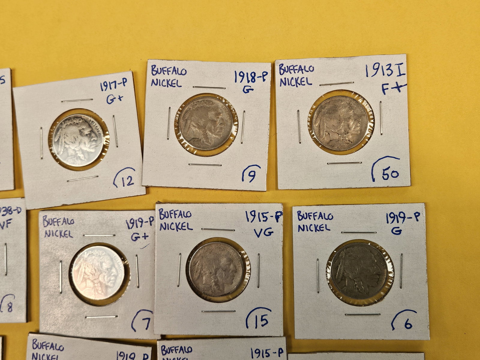 Fifteen mixed Buffalo Nickels - 4