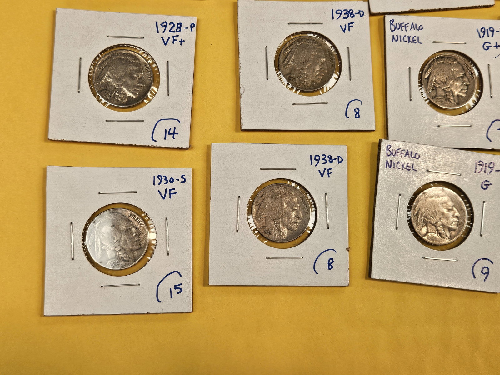 Fifteen mixed Buffalo Nickels - 5