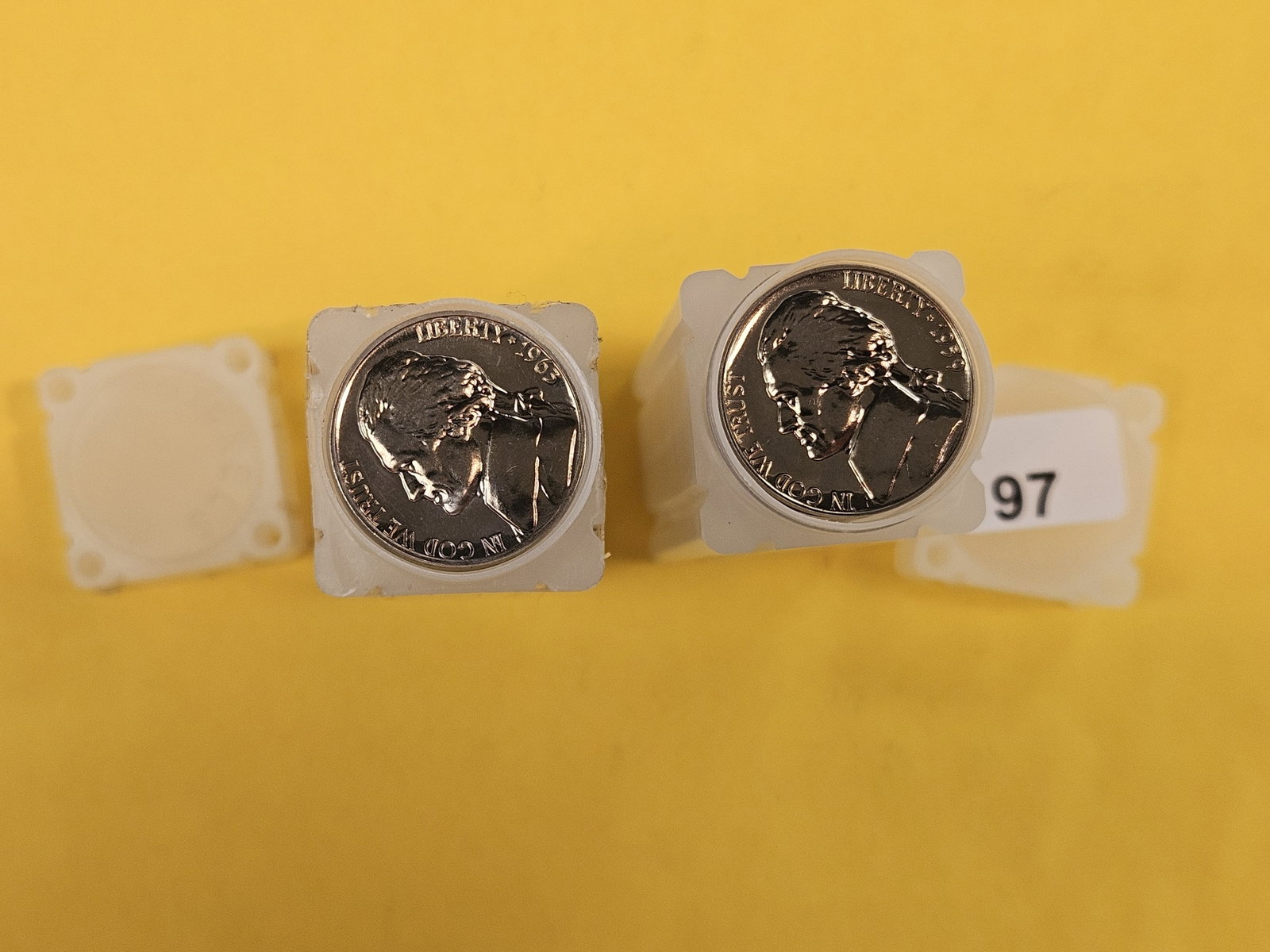 Two Full Rolls of Proof Jefferson Nickels (1 of 2)