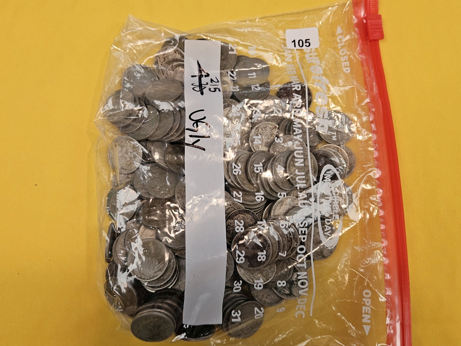 TWO HUNDRED fifteen Buffalo Nickels (1 of 1)