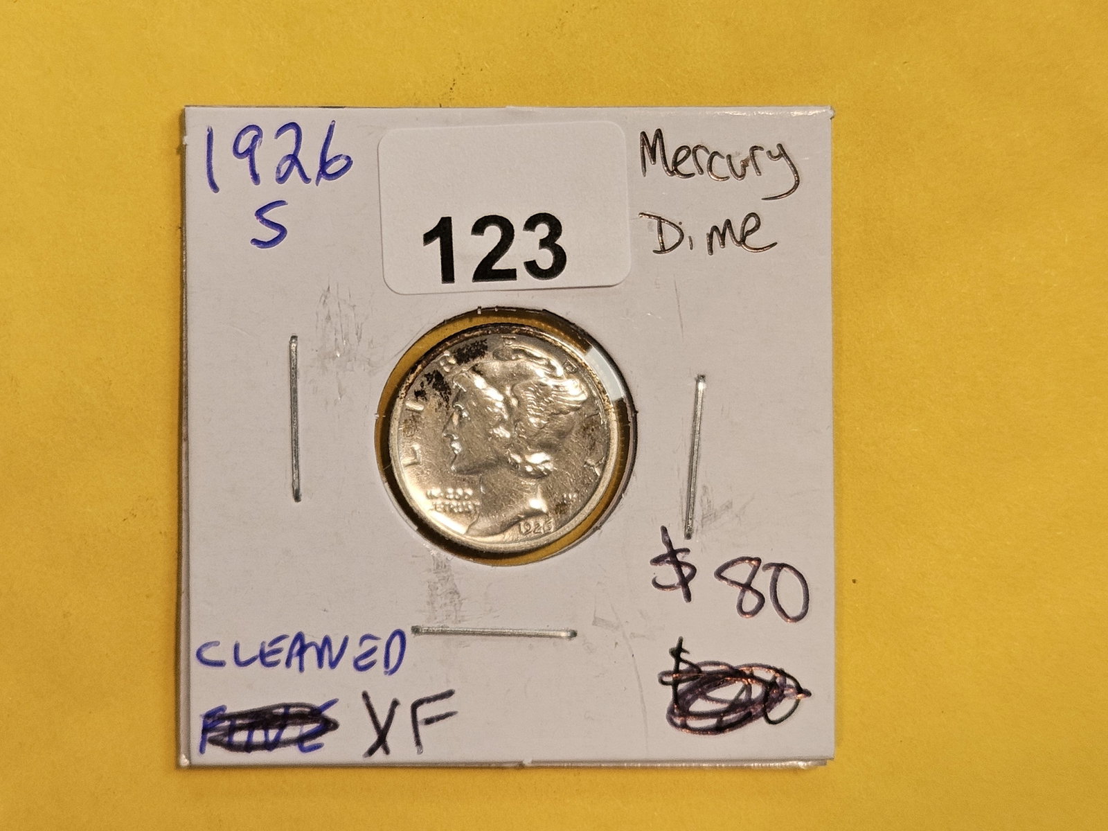 Semi-Key 1926-S Mercury Dime - 2