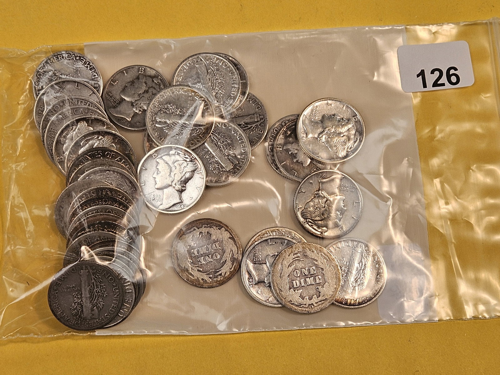 Forty mixed Silver Dimes - 2