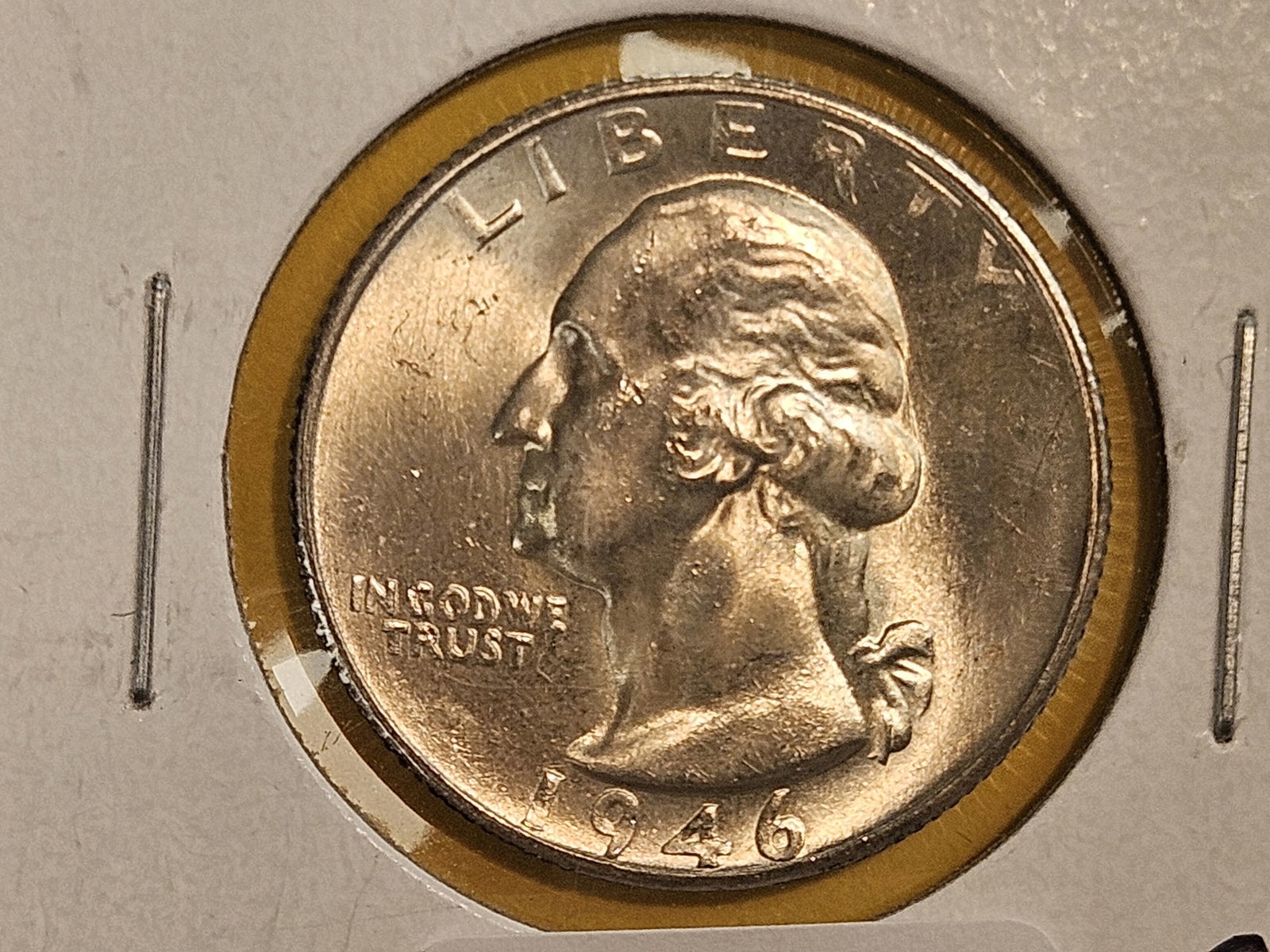 Very Choice Brilliant Uncirculated 1946-S Washington Quarter: Great luster