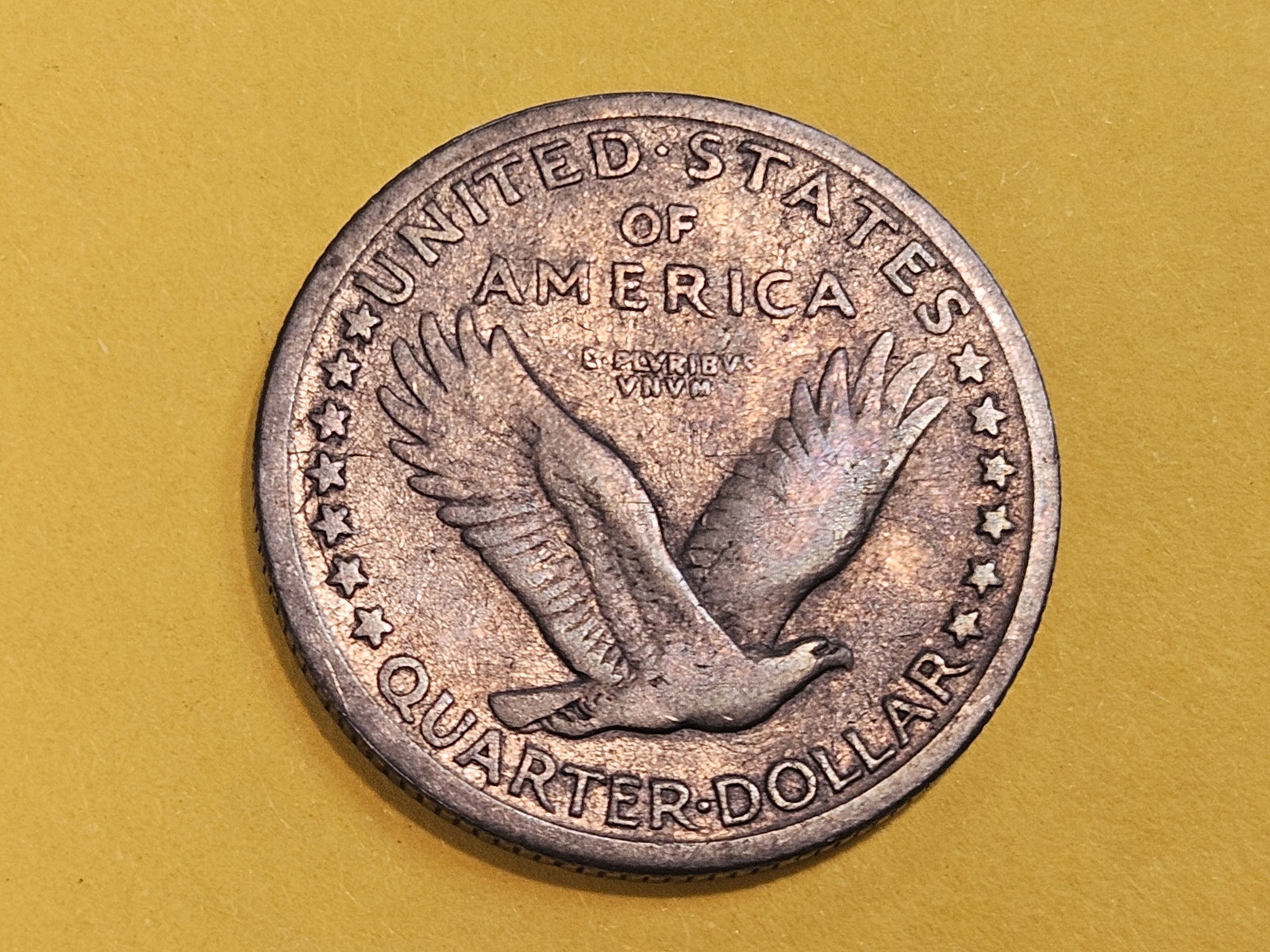 1917-S Standing Liberty silver Quarter in Very Fine - 4