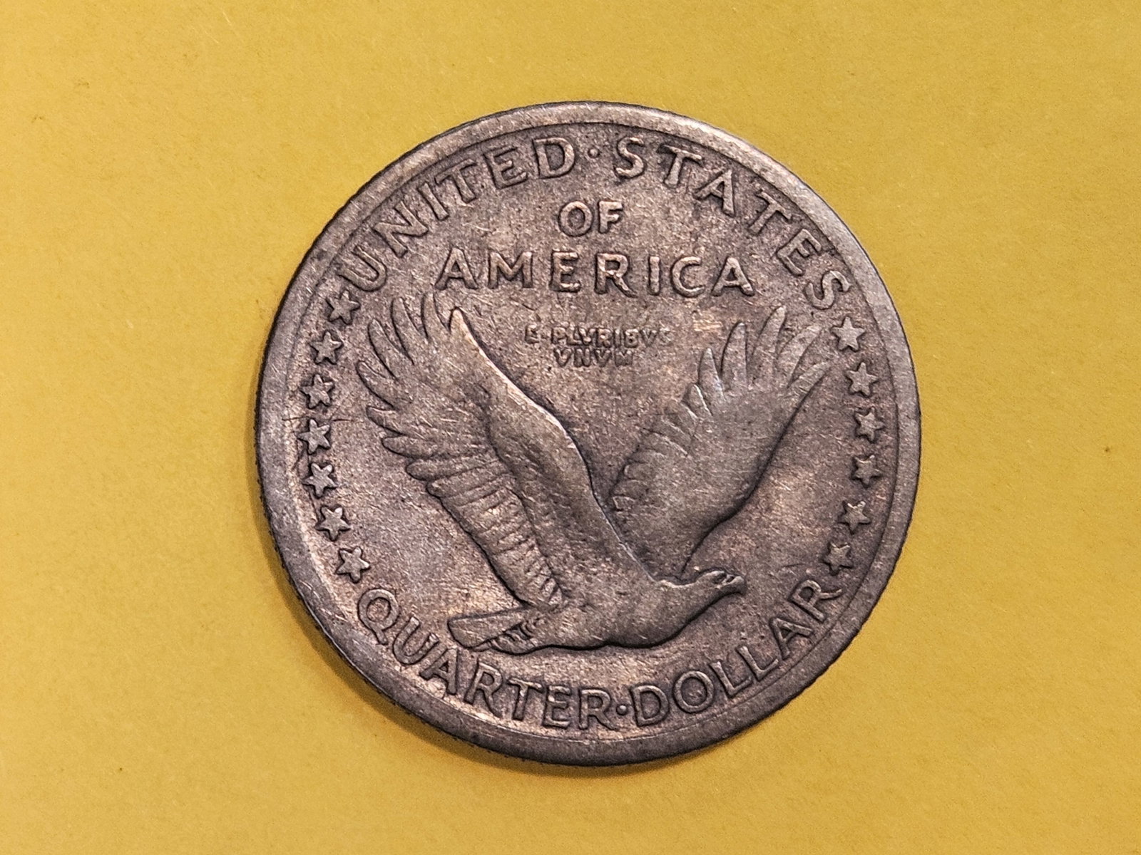 1917-S Standing Liberty silver Quarter in Very Fine - 5