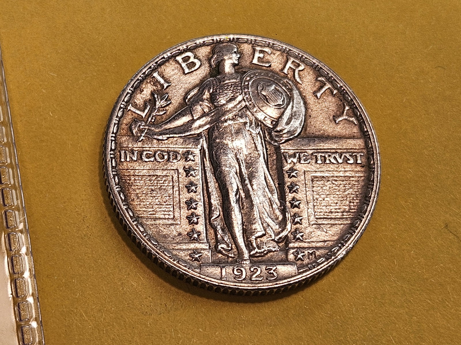 Brilliant About Uncirculated plus 1923 Standing Liberty Quarter - 3