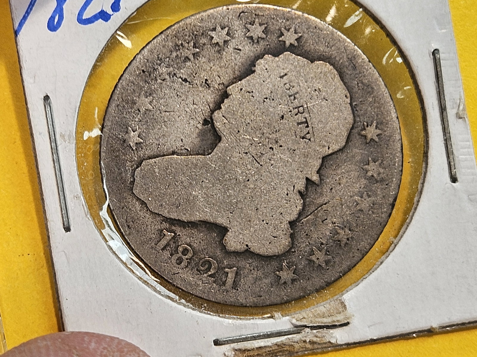 * 1821 Capped Bust Silver Quarter - 2