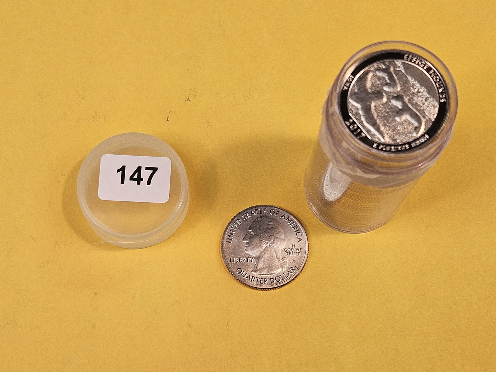 FULL ROLL of Uncirculated Washington Quarters: Ends show 2017-S Enhanced Uncirculated. Top couple are same. We didn't check or search the rest