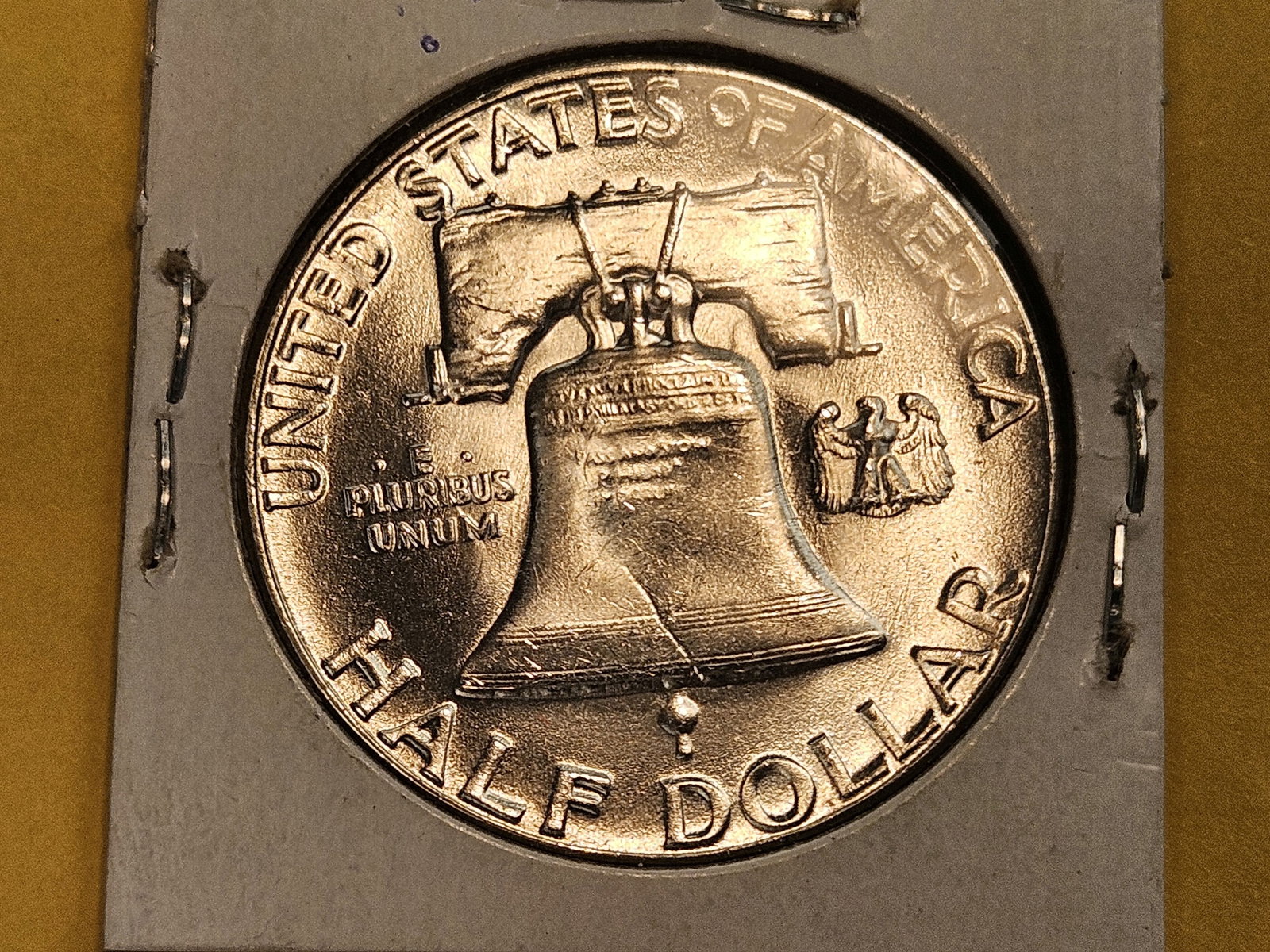 GEM Brilliant Uncirculated 1955 Franklin silver Half dollar - 4