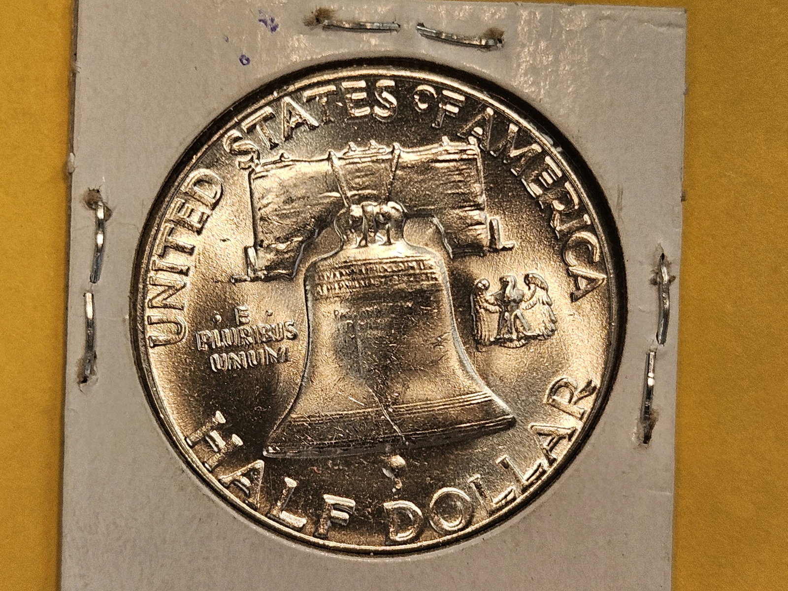 GEM Brilliant Uncirculated 1955 Franklin silver Half dollar - 5