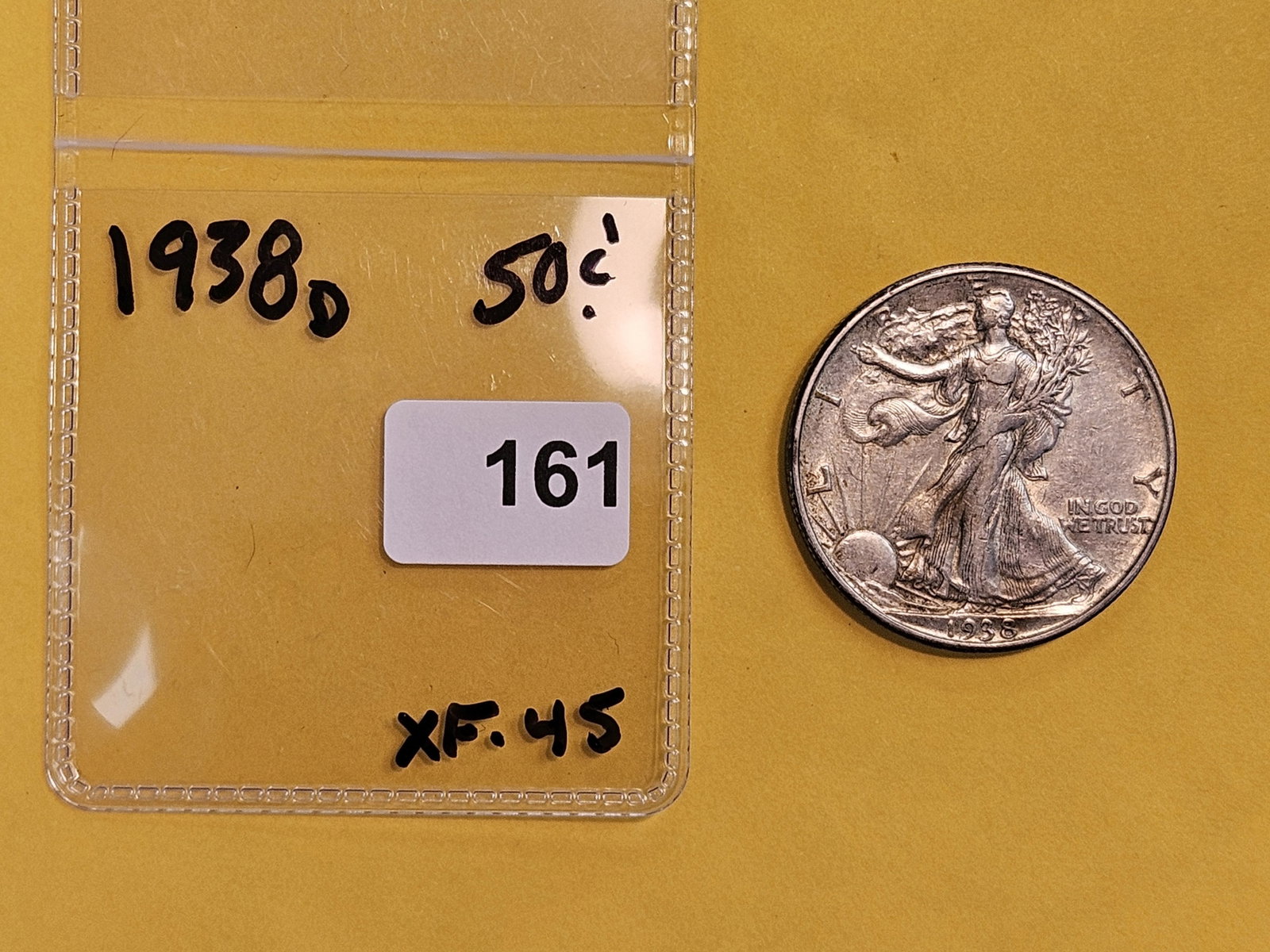 * KEY DATE * 1938-D Walking Liberty Half Dollar - 2