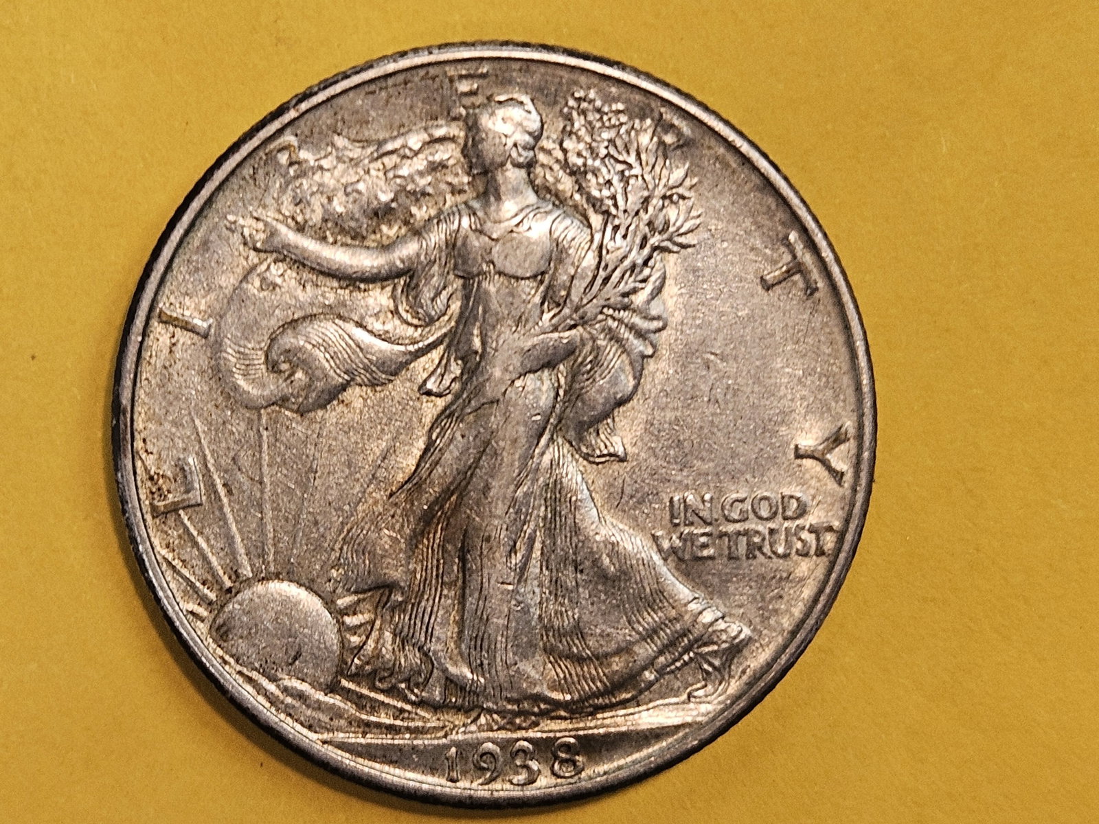 * KEY DATE * 1938-D Walking Liberty Half Dollar - 3