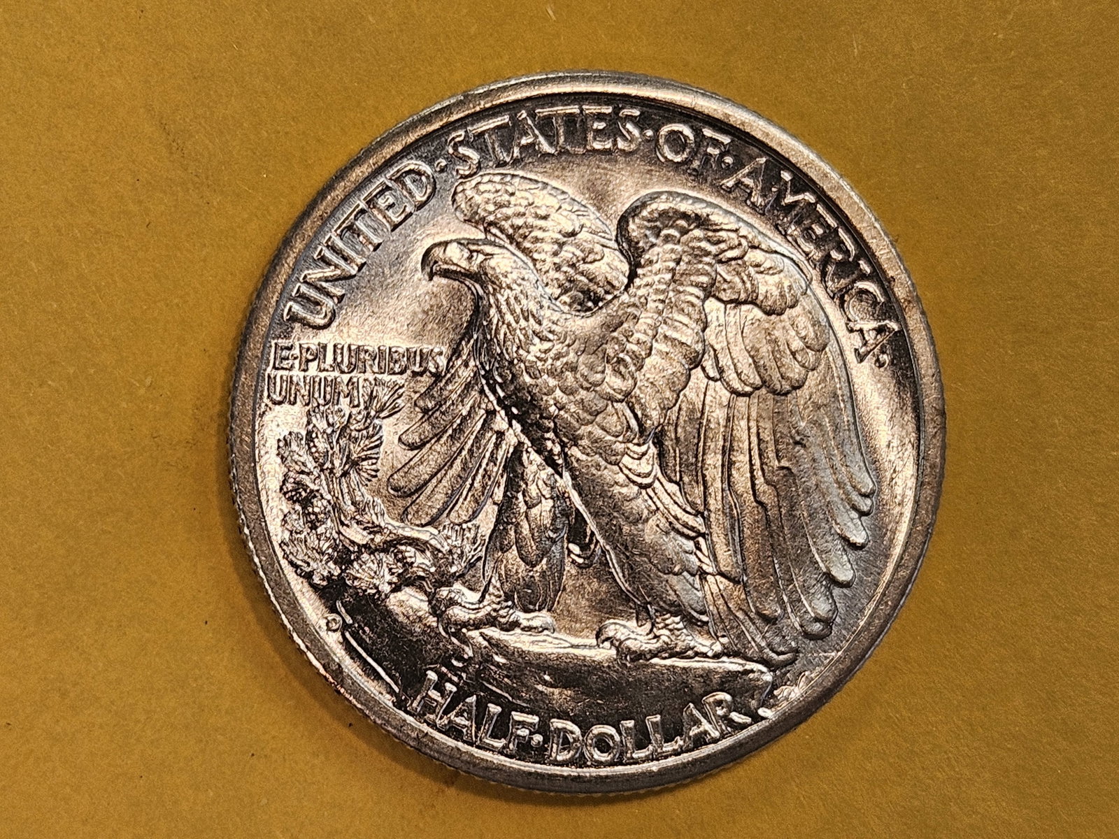 Choice Brilliant Uncirculated plus 1943-D Walking Liberty half Dollar - 7