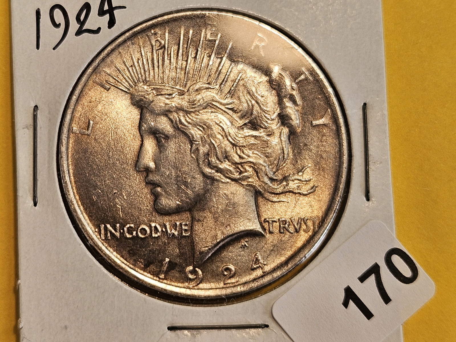 1924 Peace silver Dollar - 2