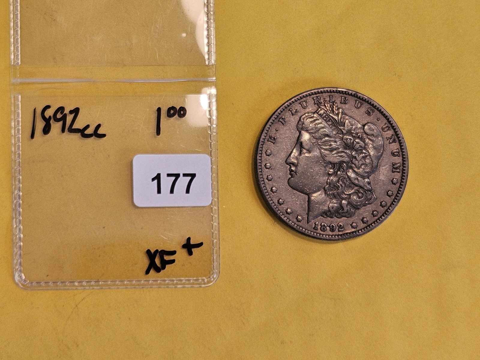 ** KEY DATE ** 1892-CC Morgan Dollar in Extra Fine plus - 2