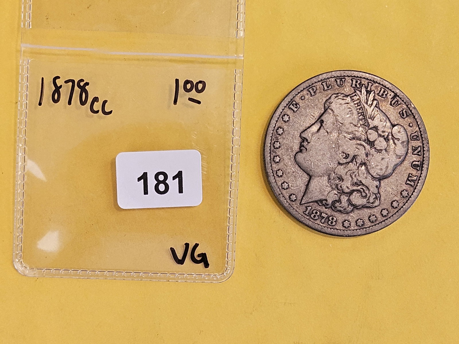 ** KEY DATE ** 1878-CC Morgan Dollar in Very Good - 2