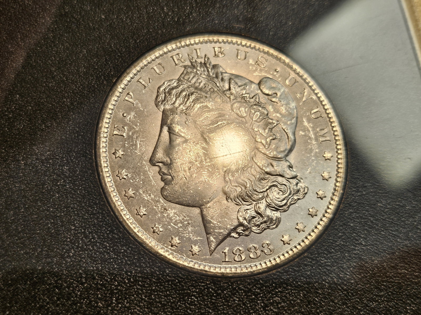 ** KEY DATE ** GSA 1883-CC Morgan Dollar in Very Choice Brilliant Uncirculated - 3