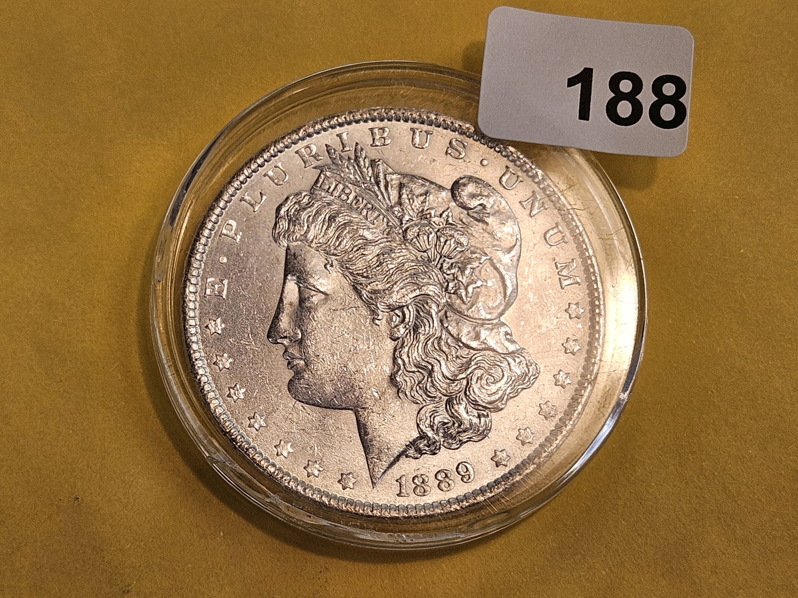 Brilliant Uncirculated 1889 Morgan silver Dollar - 2