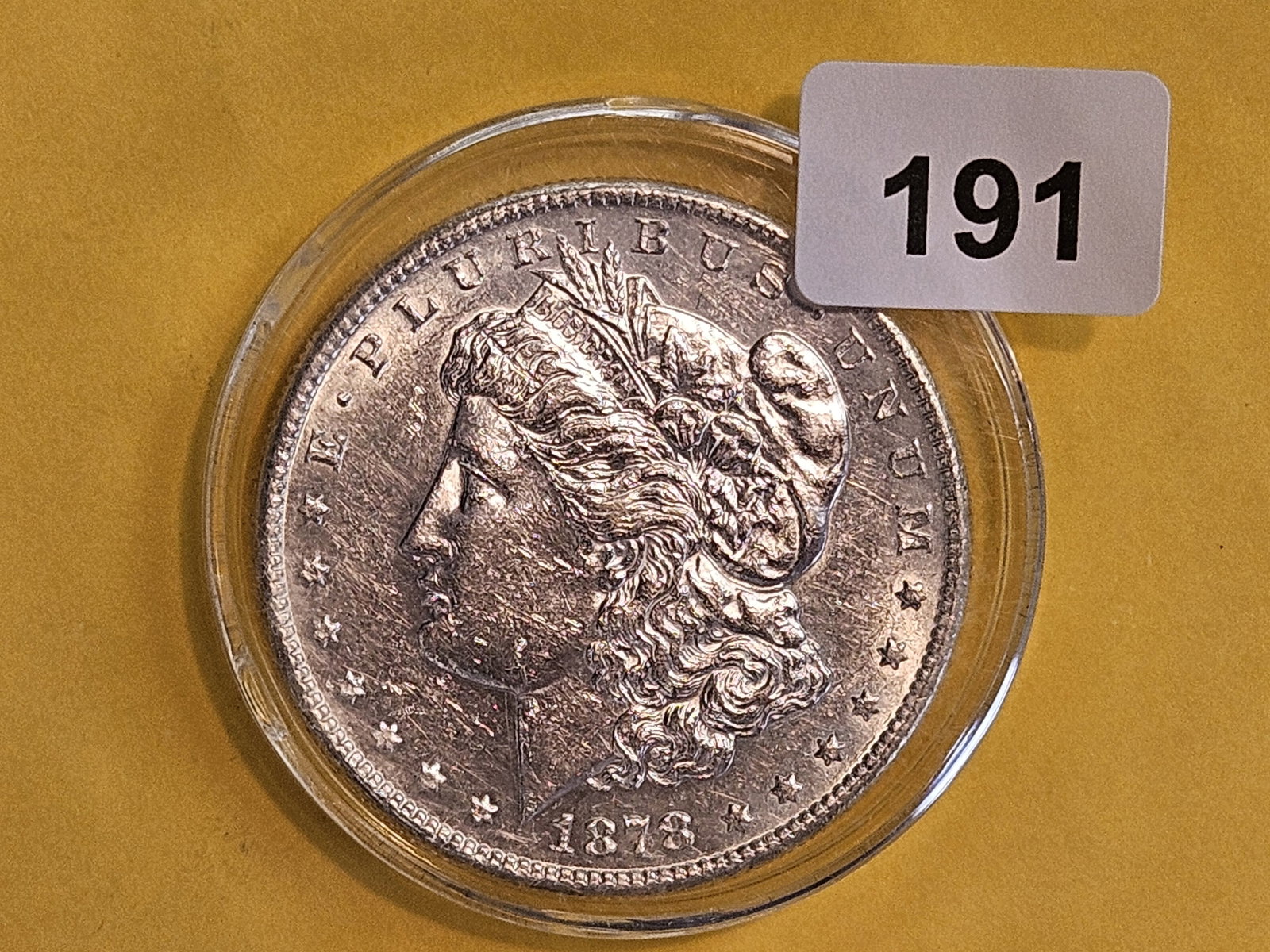Brilliant Uncirculated 1878-S Morgan silver Dollar - 2