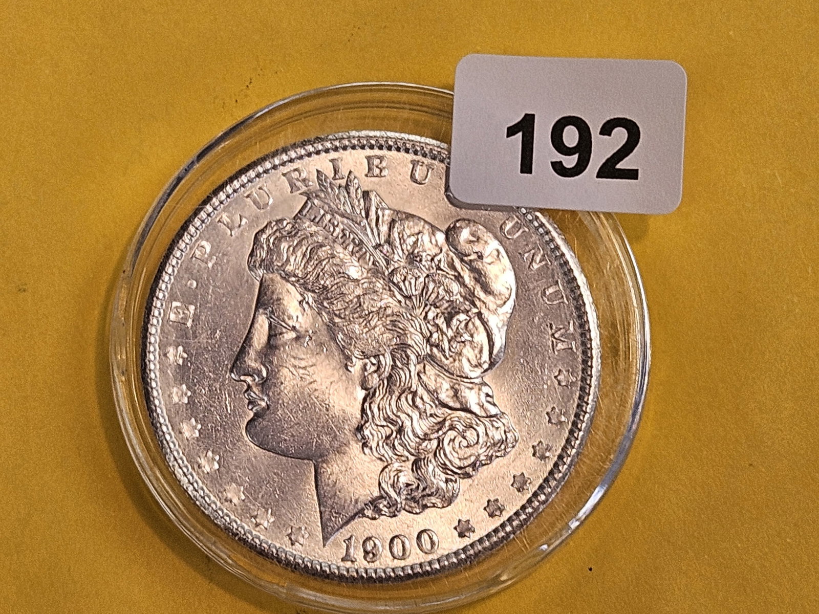 Brilliant Uncirculated 1900 Morgan silver Dollar - 2