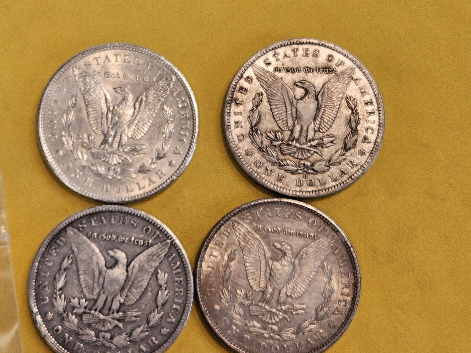 Four Morgan Silver Dollars - 2