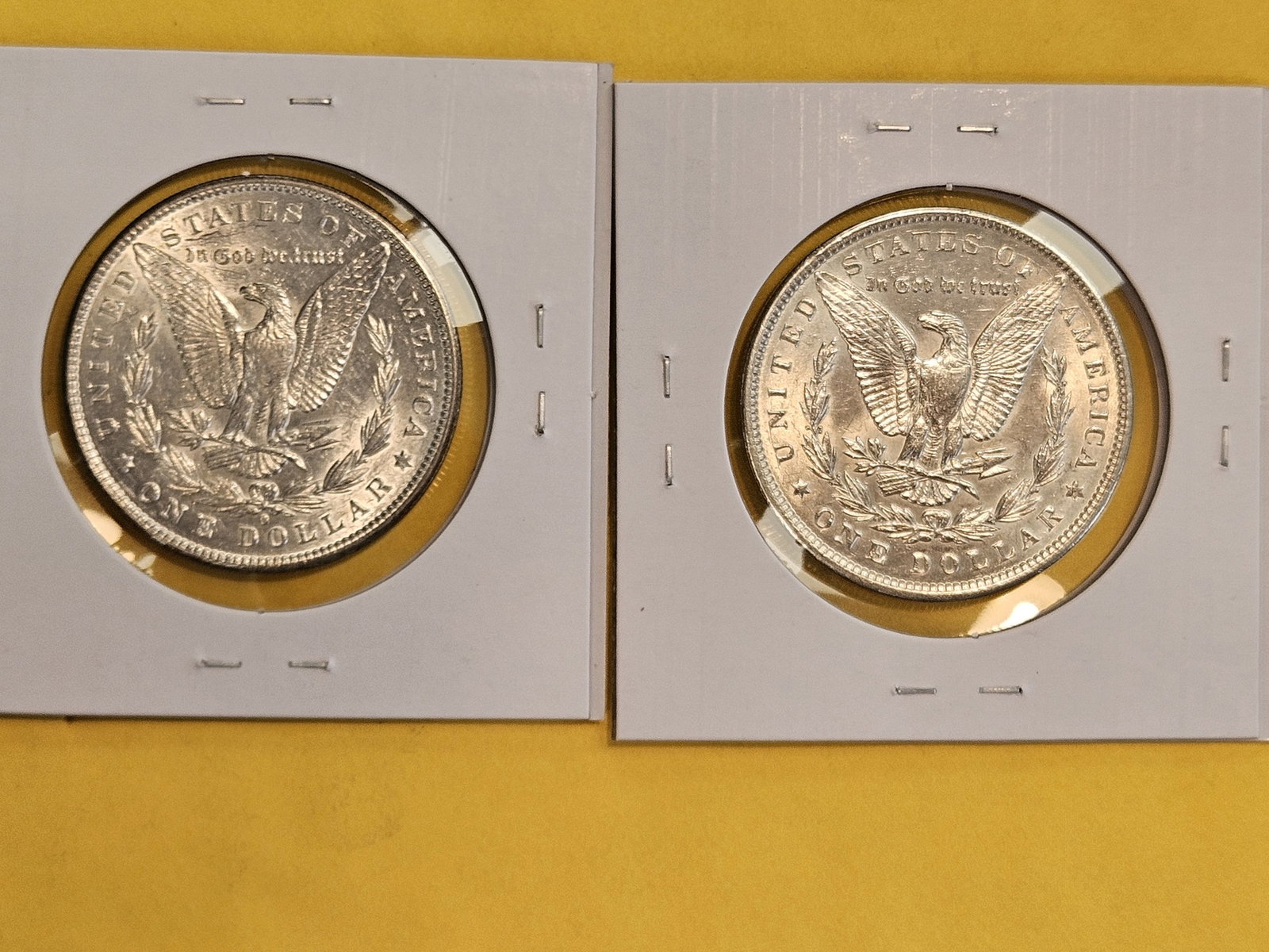 Two Brilliant About Uncirculated Morgan Silver Dollars - 3