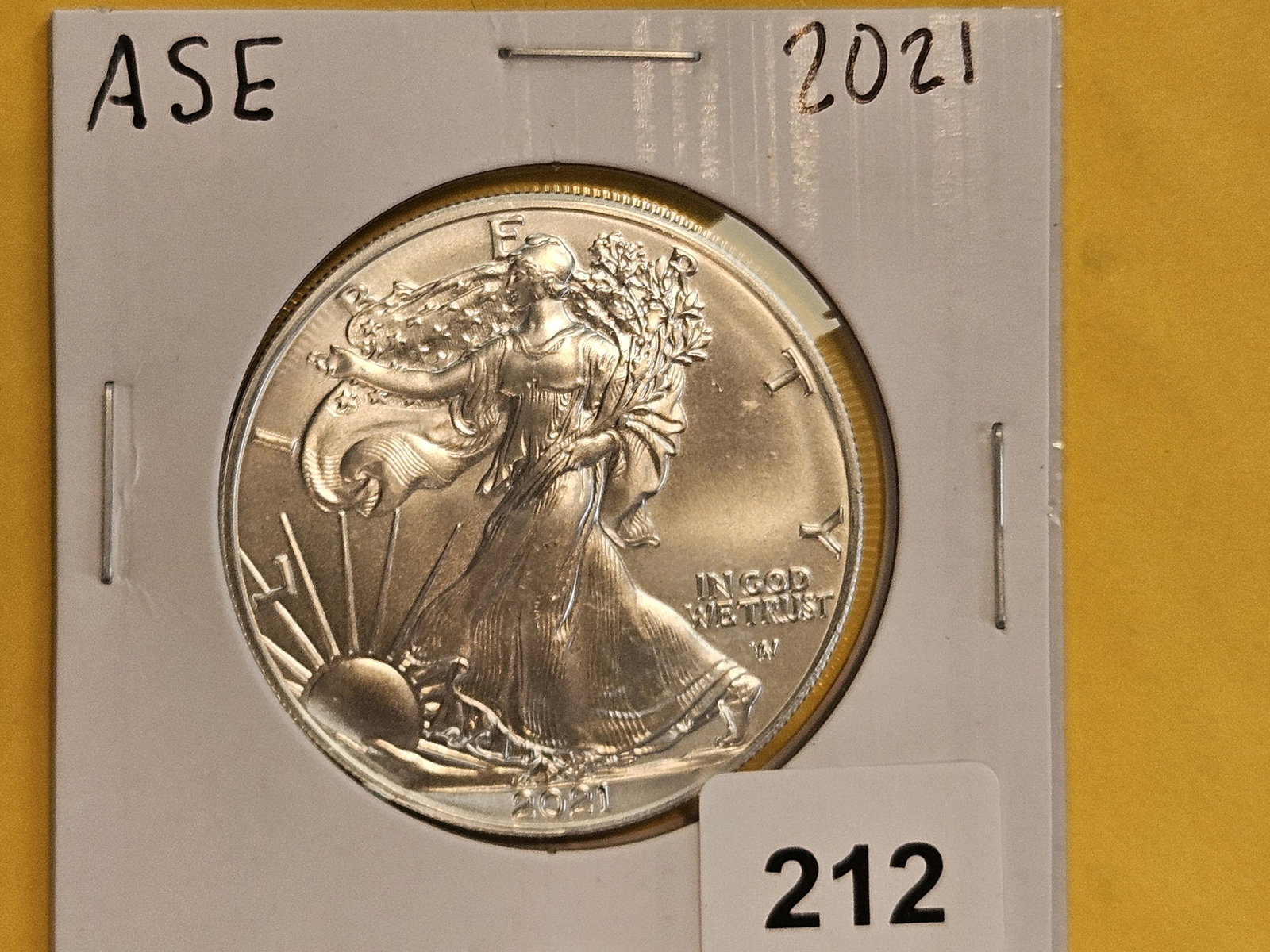 GEM Brilliant Uncirculated 2021 American Silver Eagle: Roll Fresh