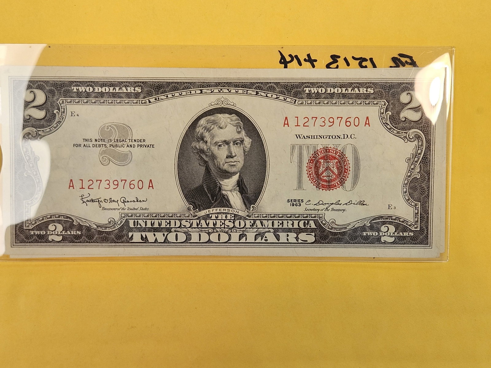 Two Crisp Uncirculated $2 US Red Seal Notes - 2