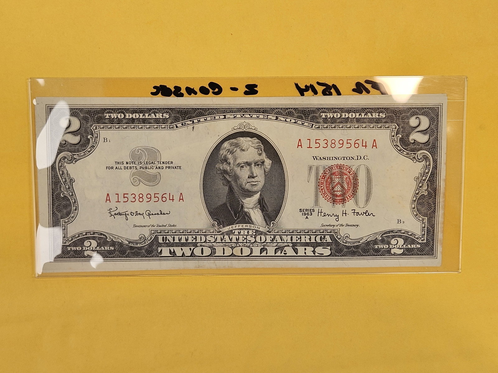 Two Consecutive Crisp Uncirculated $2 US Red Seal Notes - 2